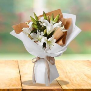 beauty of white lilies