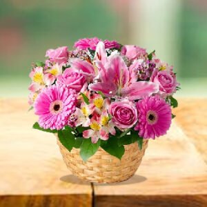 elegant flower basket