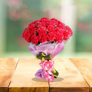 pretty pink carnation bouquet