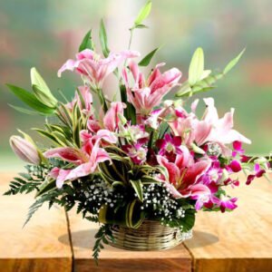 romantic love basket