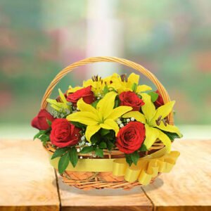 yellow & red beauty in basket